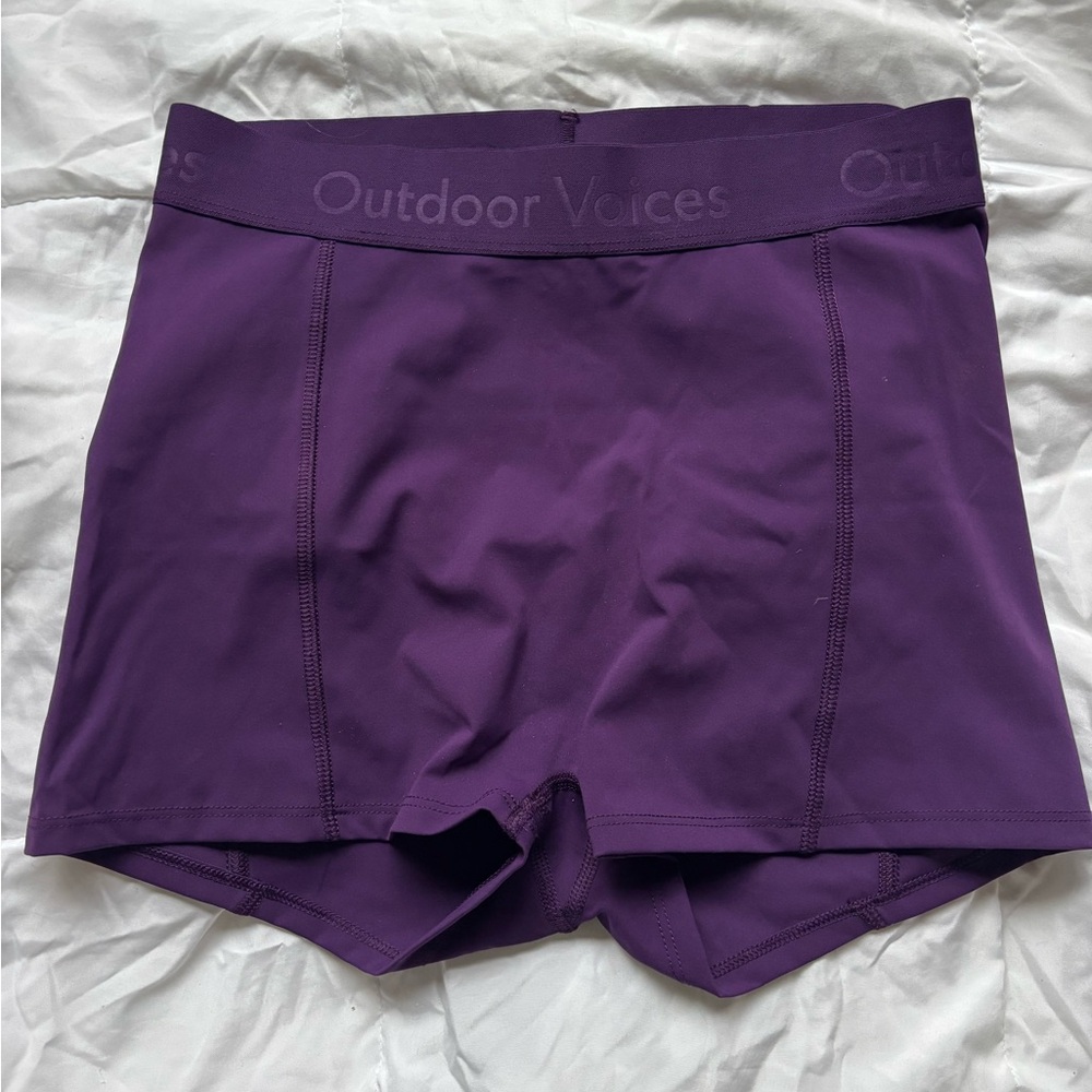 Outdoor Voices Women's Purple Bike Shorts